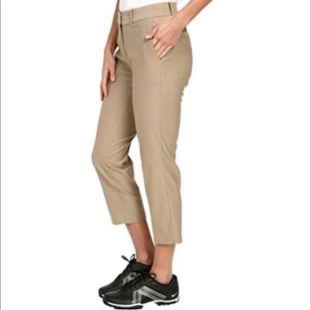 Women’s Nike golf khaki cropped pants size 0